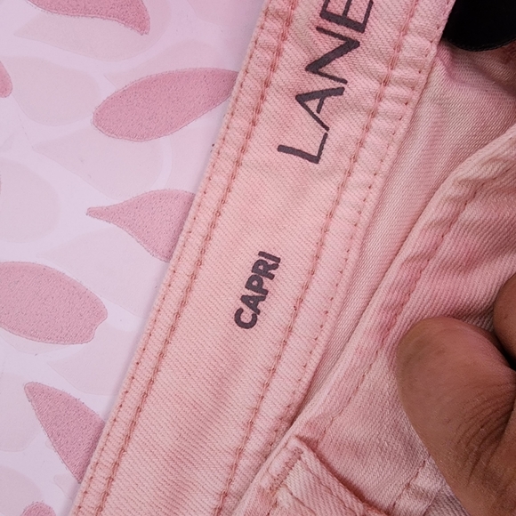 Lane bryant peach wide leg jean capri plus size 18 - Picture 3 of 4